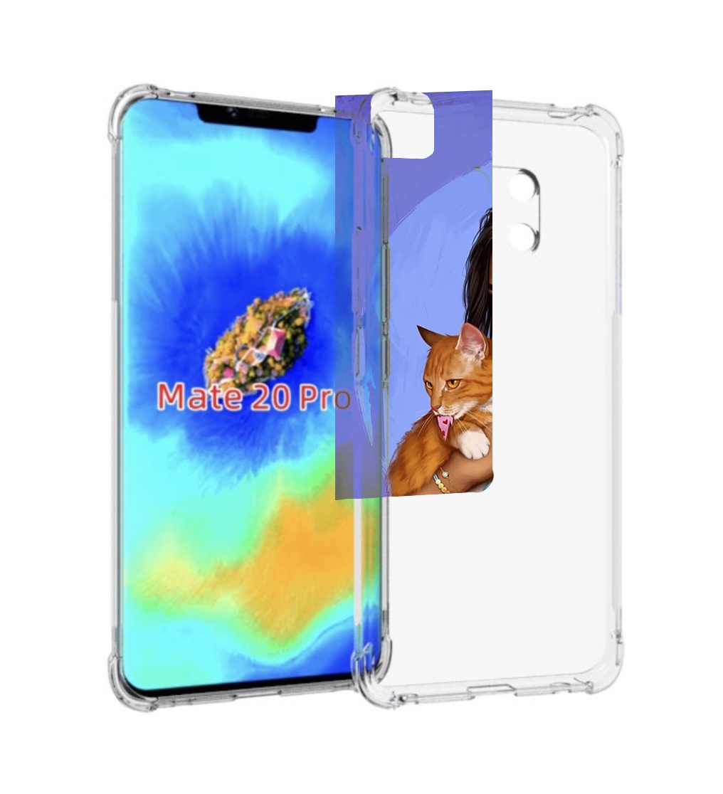 

Чехол MyPads девушка-красивая-с-синим-фоном женский для Huawei Mate 20 Pro/Mate 20 RS 6.39, Прозрачный, Tocco