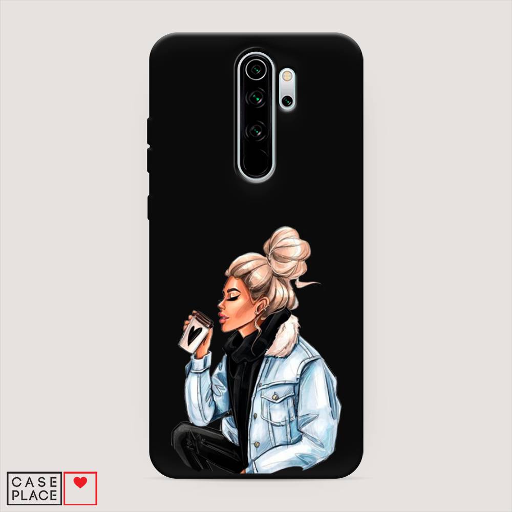 фото Матовый силиконовый чехол "cute girl" на xiaomi redmi note 8 pro awog