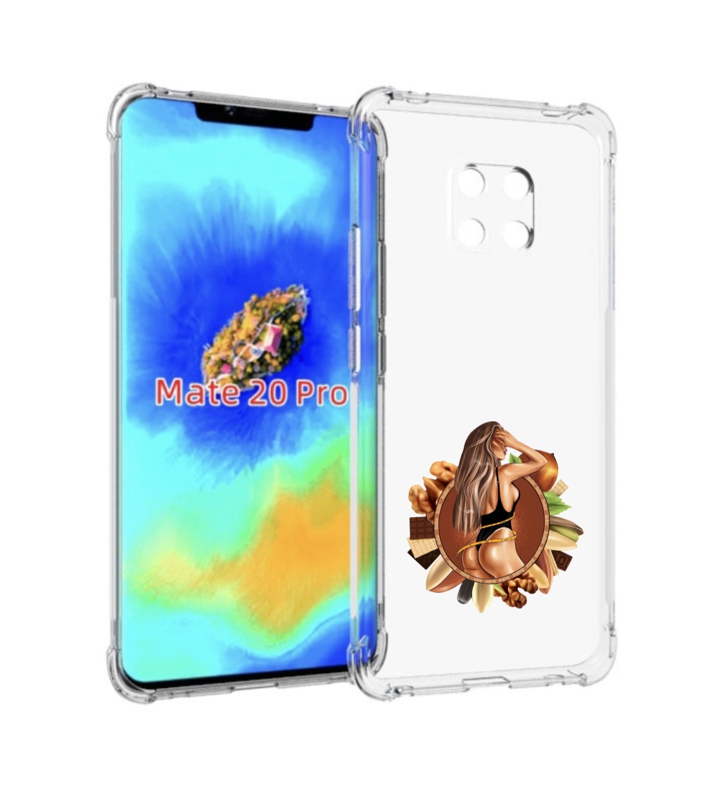 Чехол MyPads девушка-в-черном-купальнике женский для Huawei Mate 20 Pro/Mate 20 RS 6.39