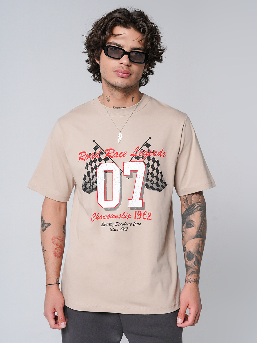 

Футболка мужская ТВОЕ 90312 бежевая XXL, 90312