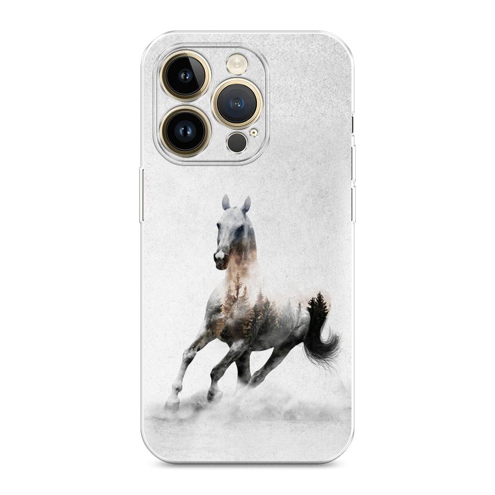 

Чехол Awog на Apple iPhone 14 Pro Max / Айфон 14 Pro Max "Лошадь лес", 15050-2