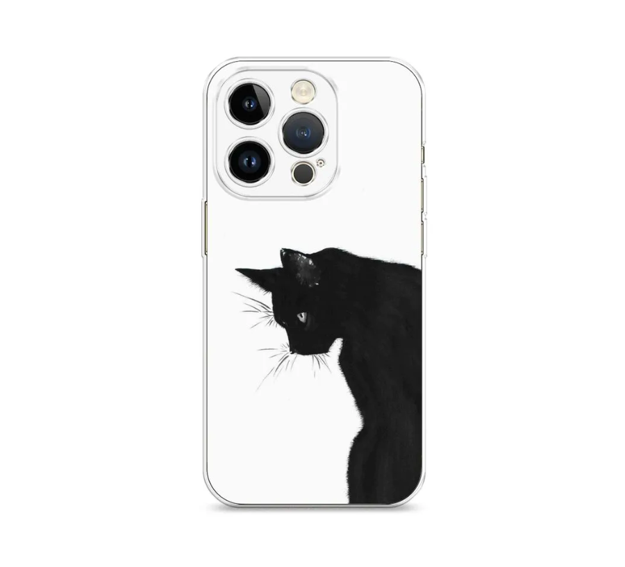 

Чехол Awog на Apple iPhone 14 Pro Max / Айфон 14 Pro Max "Black cat", Разноцветный, 15050-1