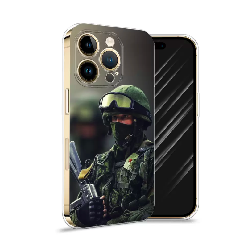 

Чехол Awog на Apple iPhone 14 Pro Max / Айфон 14 Pro Max "Солдат", Разноцветный, 15050-5