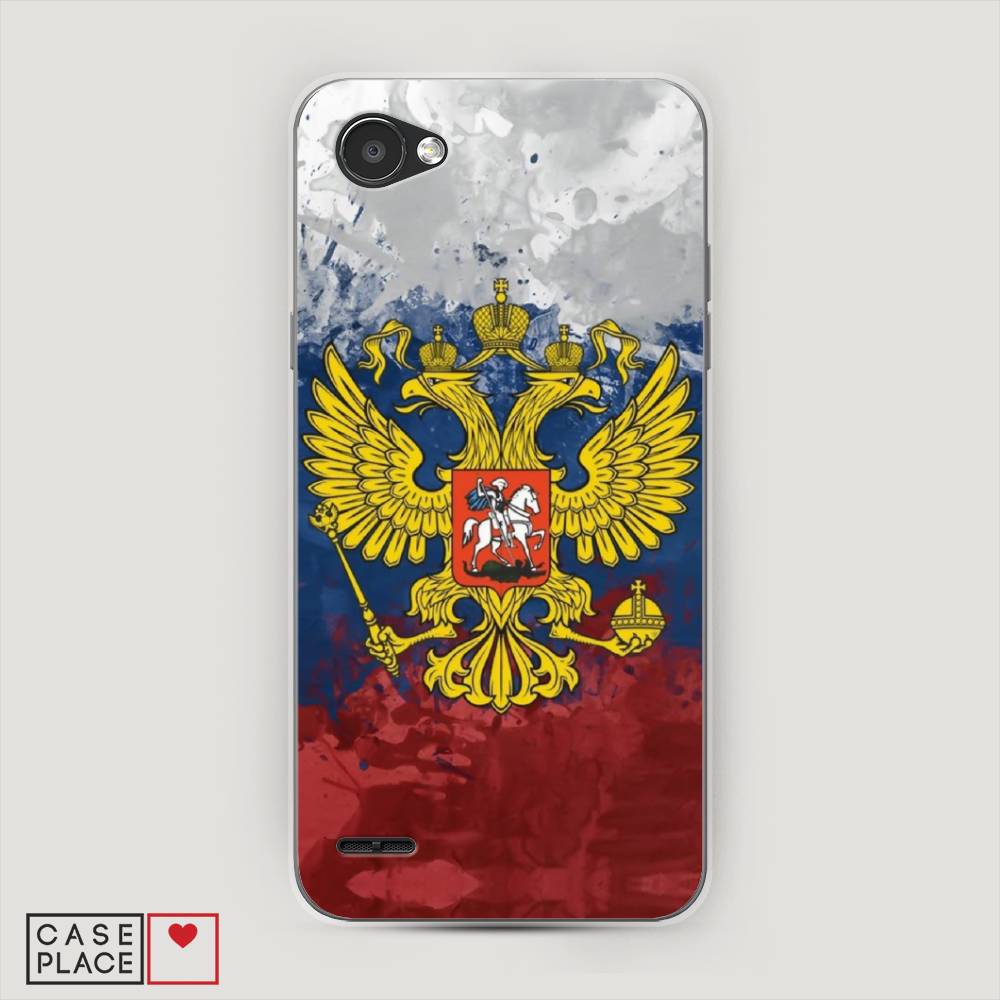 

Чехол Awog на LG Q6 "РФ", Белый;синий;красный, 83150-5