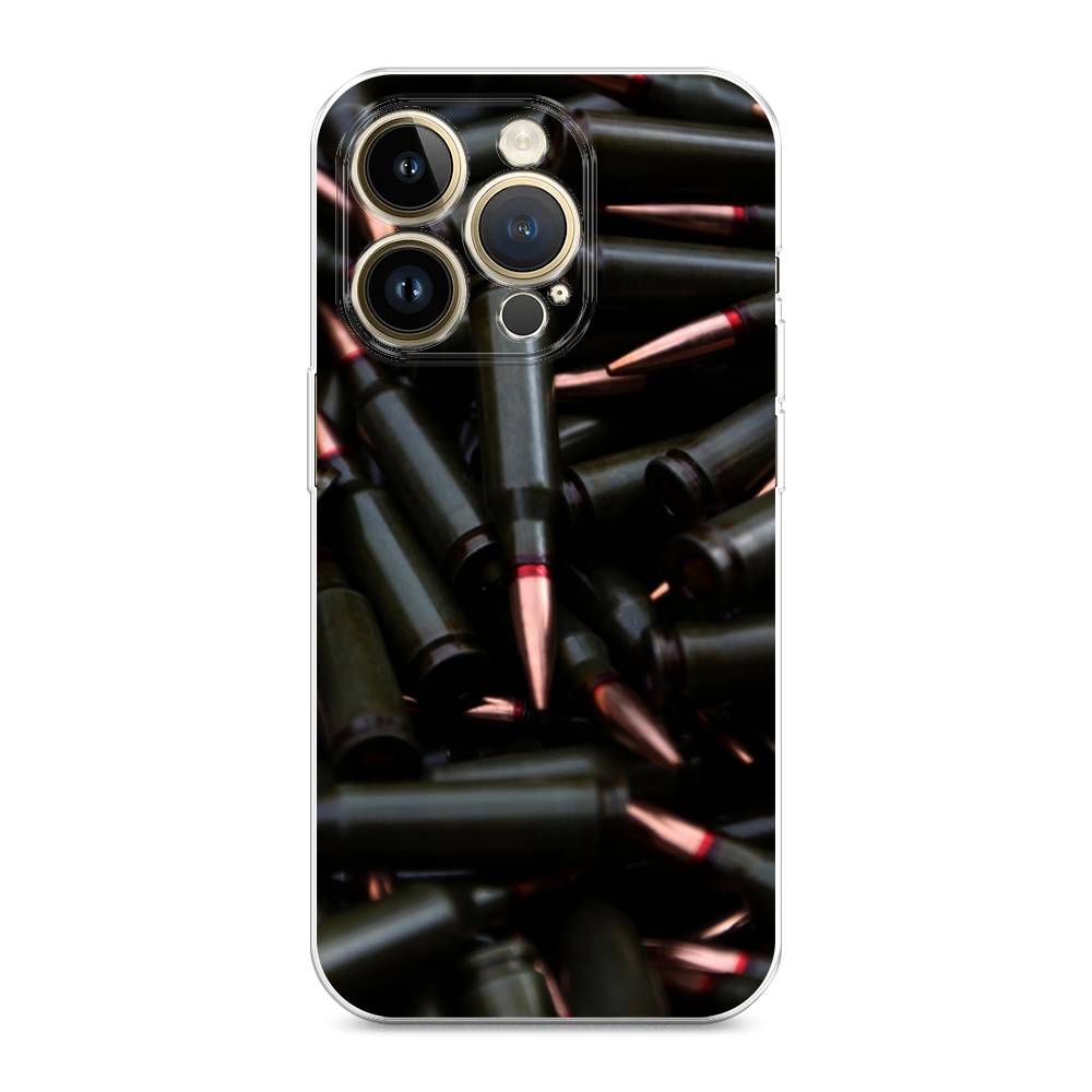 

Чехол Awog на Apple iPhone 14 Pro Max / Айфон 14 Pro Max "Пули черные", 15050-5