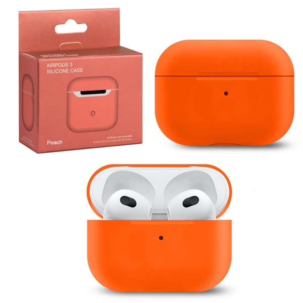 фото Чехол для airpods 3 silicone purple peach nobrand