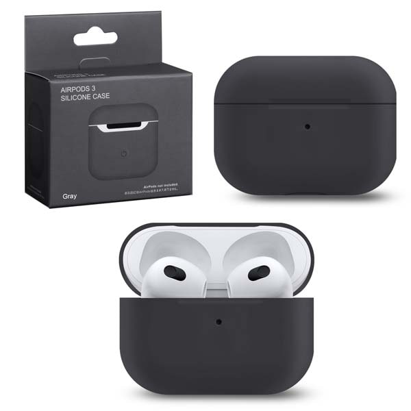 фото Чехол для airpods 3 silicone gray nobrand