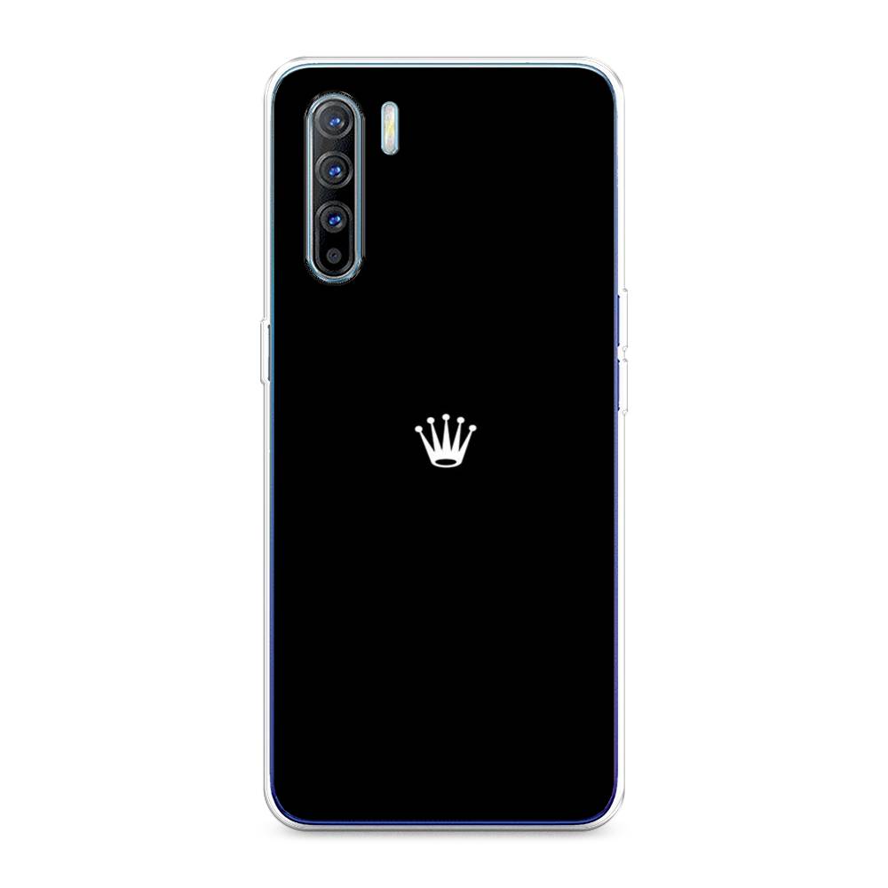 

Чехол Awog на Oppo A91/Reno 3 "Белая корона на черном фоне", Разноцветный, 252450-7