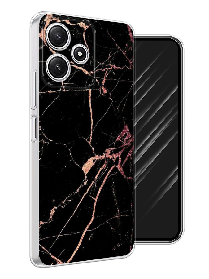 

Чехол Awog на Xiaomi Redmi 12 5G "Мрамор розовое золото", Черный;розовый, 319750-1