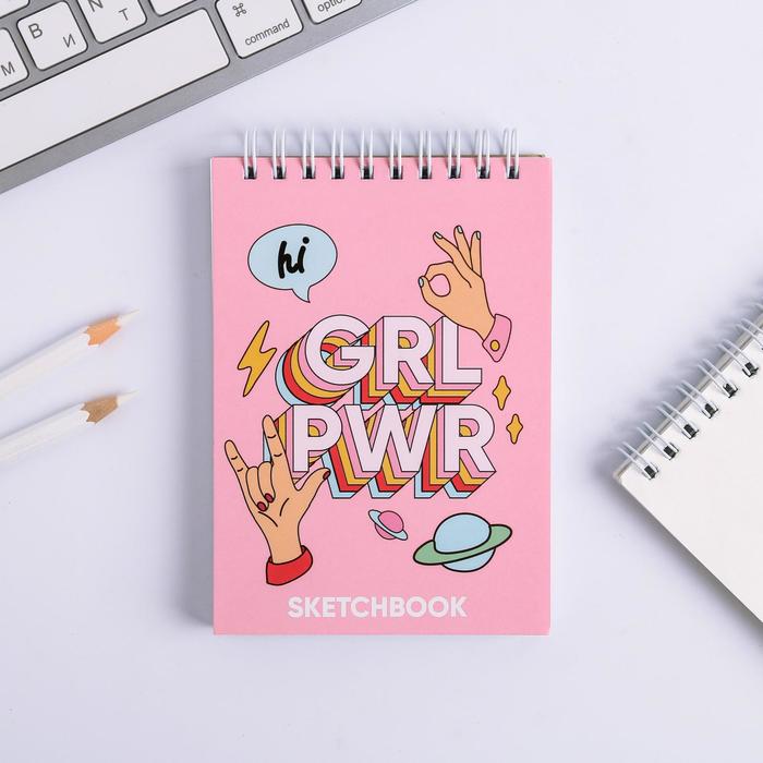 Скетчбук ArtFox GRL PWR А6, 80 л, 100 г/м, 2шт