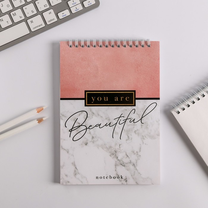 

Блокнот ArtFox на гребне А5 40 листов You are Beautiful 2шт