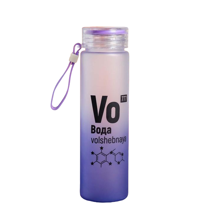 

Бутылка для воды Svoboda Voli «Вода» 550мл, фиолетовый, Фиолетовый;розовый;черный, «Вода»