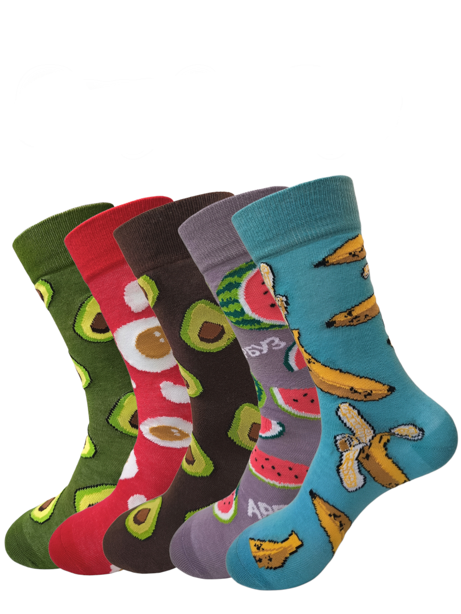 Комплект носков женских AMIGOBS Amigo разноцветных 36-41, 5 пар