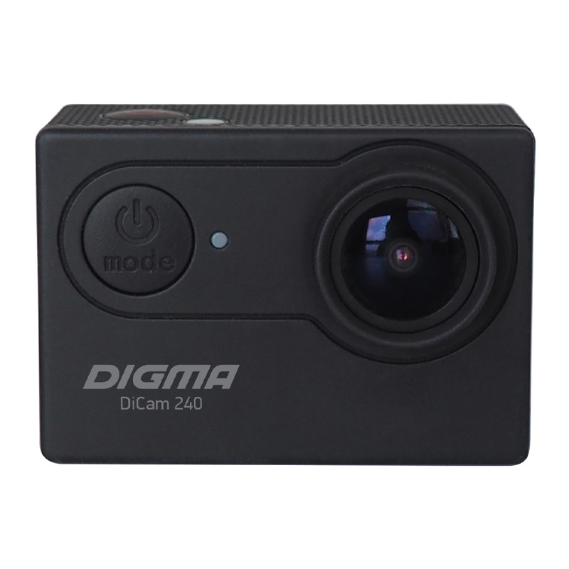 Экшн-камера Digma DiCam 240 1080p, WiFi, черный [dc240]