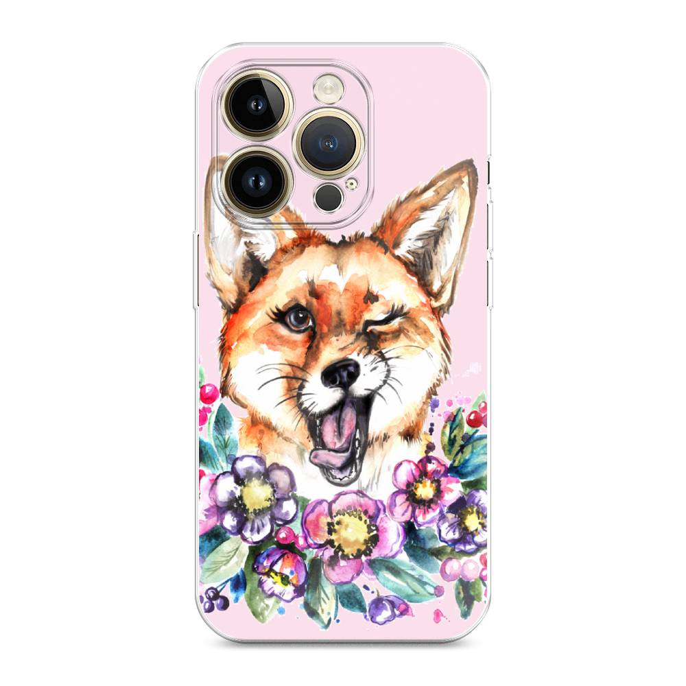 

Чехол Awog на Apple iPhone 14 Pro Max / Айфон 14 Pro Max "Подмигивающая лиса", 15050-10