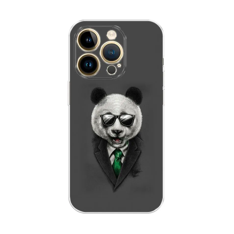 

Чехол Awog на Apple iPhone 14 Pro Max / Айфон 14 Pro Max "Деловая панда", Разноцветный, 15050-10