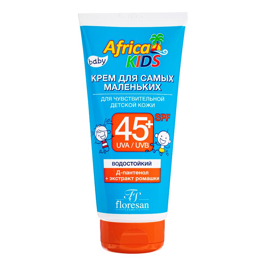 Солнцезащитный крем Floresan Africa Kids для лица и тела 45 SPF 150 мл