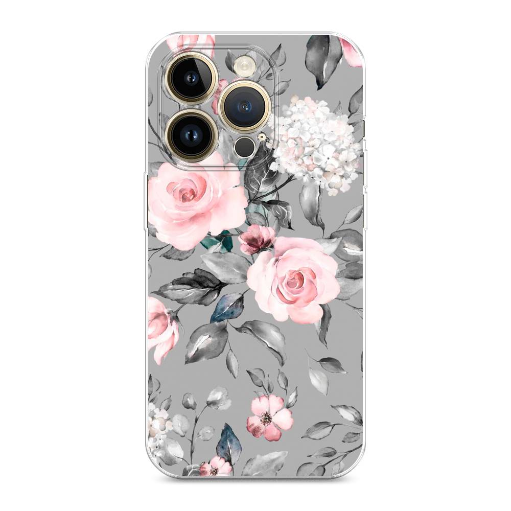 

Чехол Awog "Розы на сером" для Apple iPhone 14 Pro Max, 15050-8