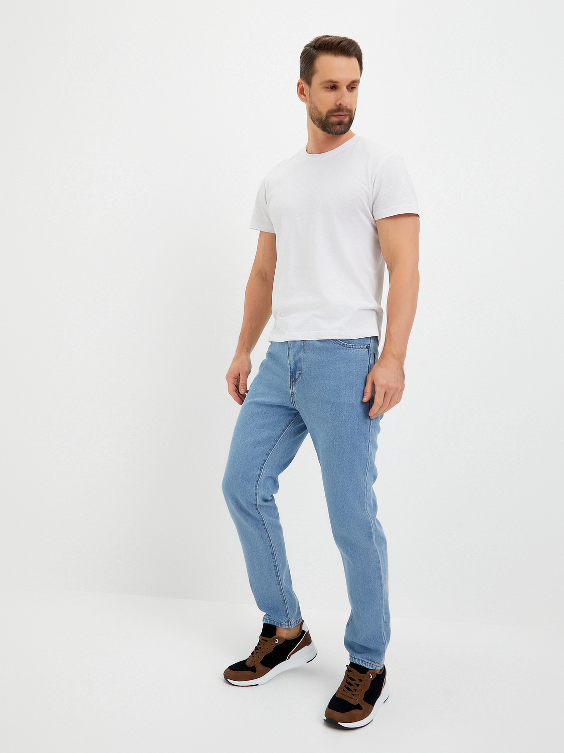 Джинсы мужские КАЛЯЕВ 68872 голубые 56 RU