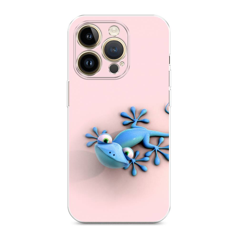 

Чехол Awog на Apple iPhone 14 Pro Max / Айфон 14 Pro Max "Голубая ящерка", 15050-2