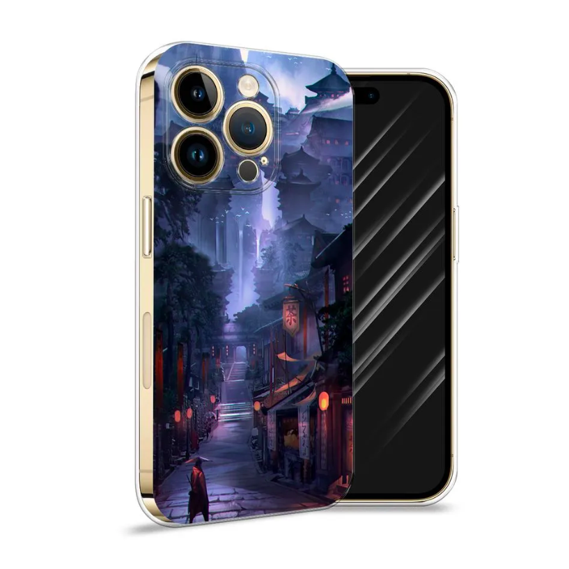 

Чехол Awog на Apple iPhone 14 Pro Max / Айфон 14 Pro Max "Одинокий самурай", Разноцветный, 15050-10