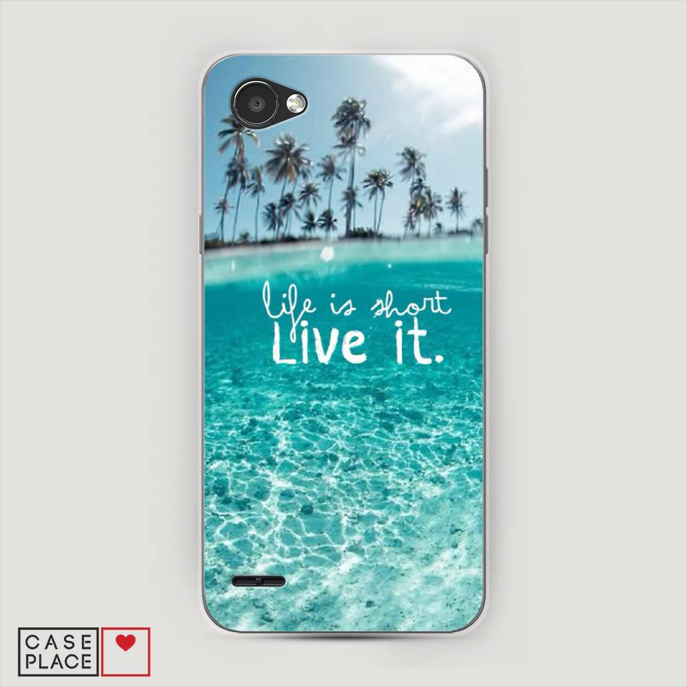 

Чехол Awog на LG Q6 "Live it", Розовый, 83150-7