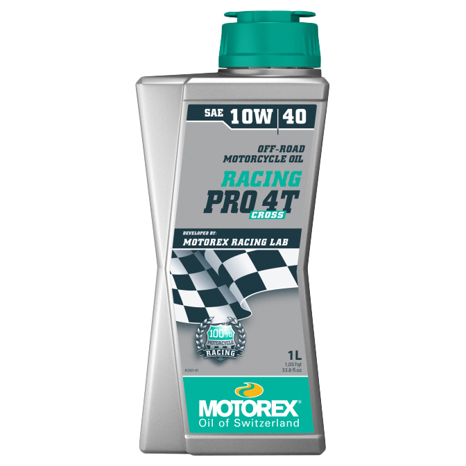 

MOTOREX Моторное масло для 4-х тактных двигателей RACING PRO 4T 10W40 синт.1л MOTOREX