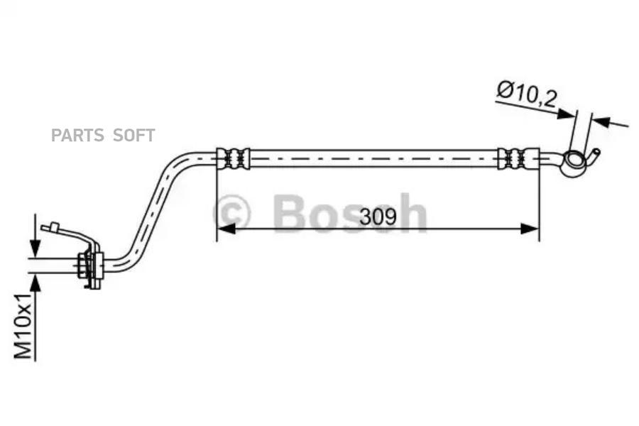 

Тормозной шланг Bosch 1987481890