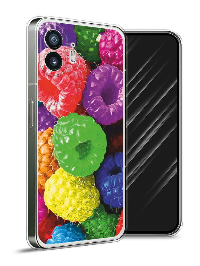 

Чехол Awog на Nothing Phone (2) "Разноцветная малина", Разноцветный, 3300250-1