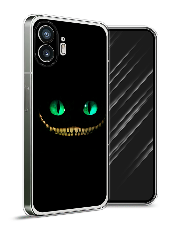 

Чехол Awog на Nothing Phone (2) "Зеленоглазый чеширский кот", Черный, 3300250-1