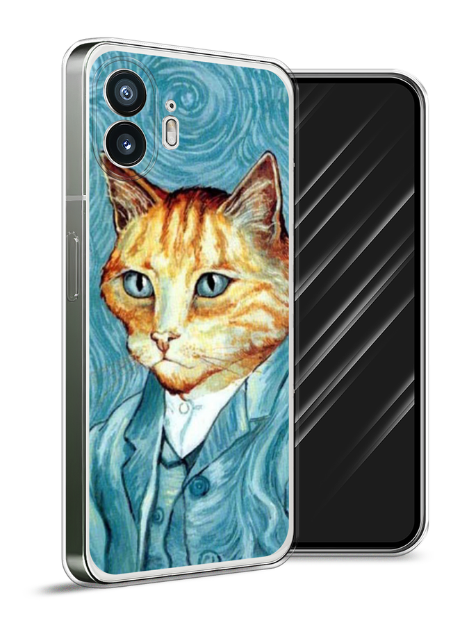 

Чехол Awog на Nothing Phone (2) "Кот Ван Гог", Голубой;коричневый, 3300250-1