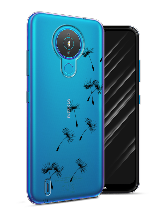 

Чехол Awog на Nokia 1.4 / Нокиа 1.4 "Летящие одуванчики", Черный, 124550-8