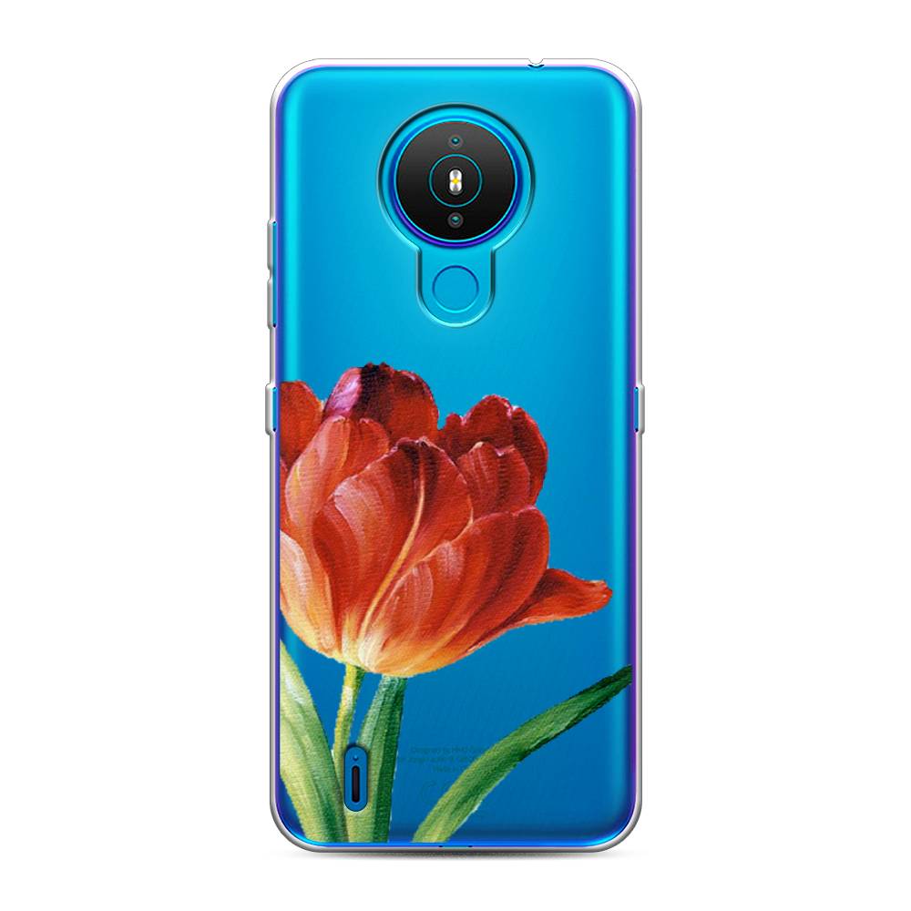

Чехол Awog на Nokia 1.4 / Нокиа 1.4 "Красный тюльпан", Оранжевый;зеленый, 124550-8