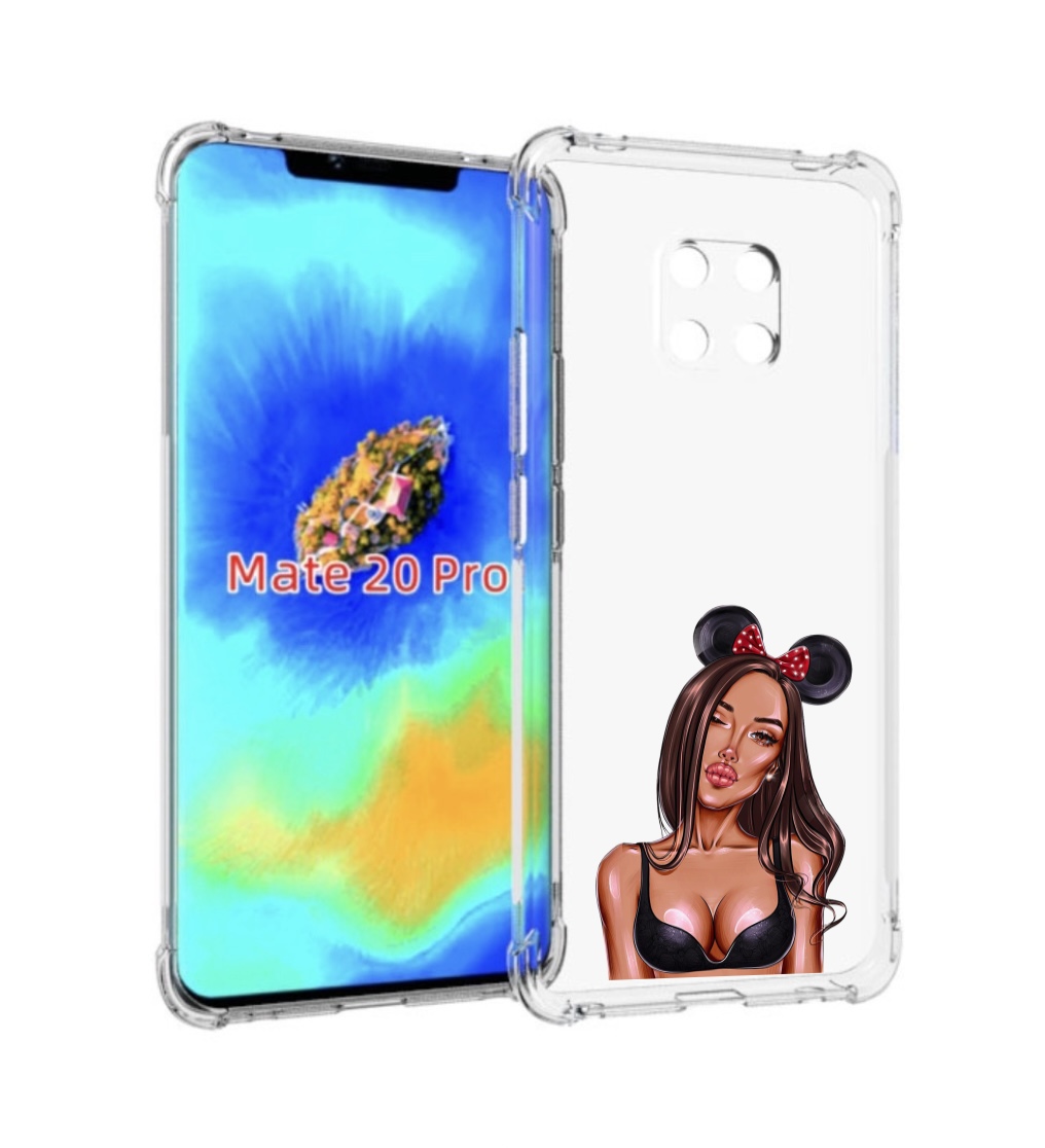 

Чехол MyPads девушка-в-купальнике-с-ушками женский для Huawei Mate 20 Pro/Mate 20 RS 6.39, Прозрачный, Tocco