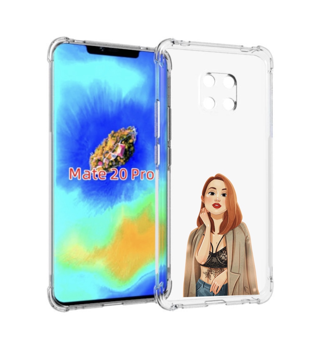 

Чехол MyPads девушка-в-кружевном-2 для Huawei Mate 20 Pro/Mate 20 RS 6.39, Прозрачный, Tocco