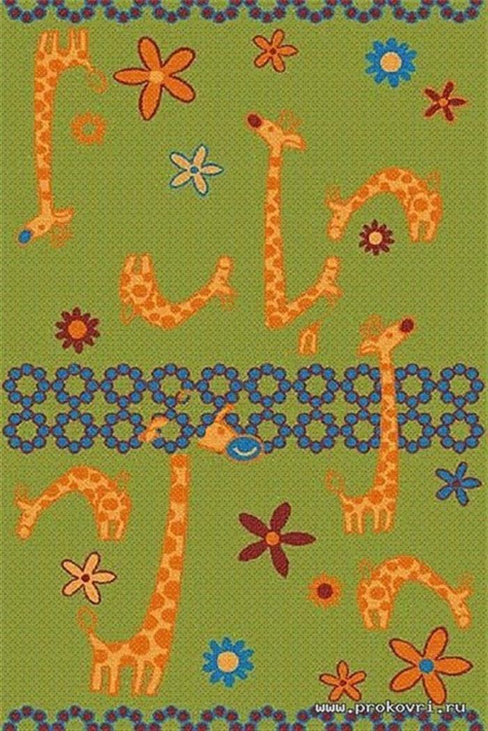 

Ковер Agnella Fryz N Giraffe lemon 0.8x1.6м, Agnella Ковер Fryz N Giraffe lemon