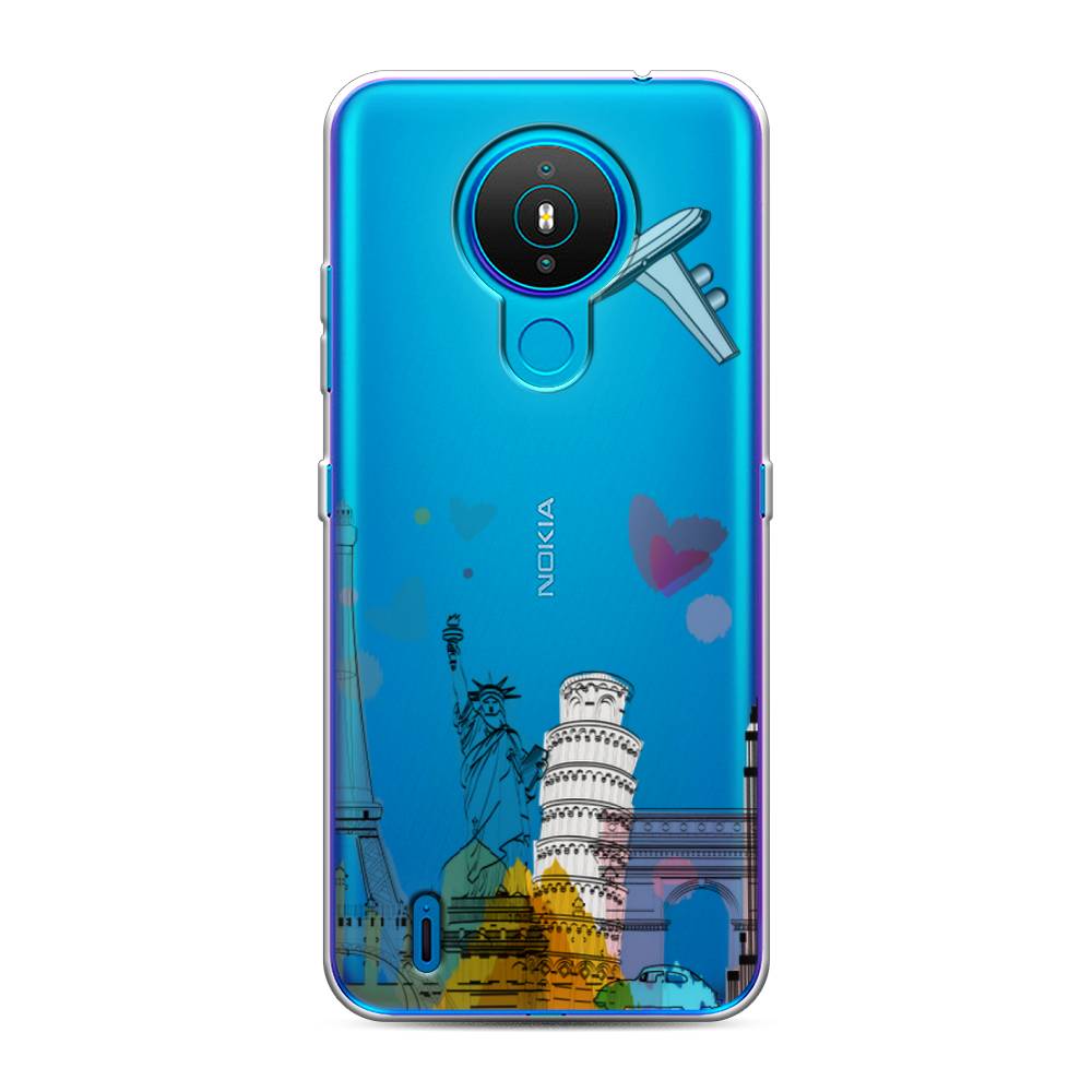 

Чехол Awog на Nokia 1.4 / Нокиа 1.4 "Самолет путешествий", Желтый, 124550-10