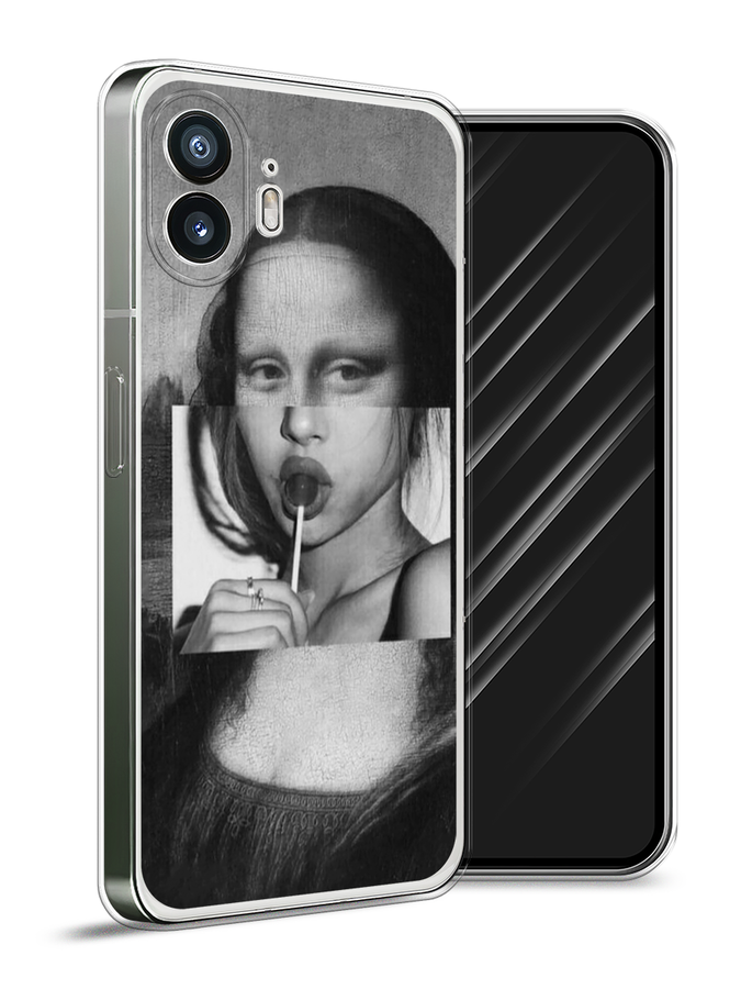 

Чехол Awog на Nothing Phone (2) "Mona Lisa sucking lollipop", Серый, 3300250-1