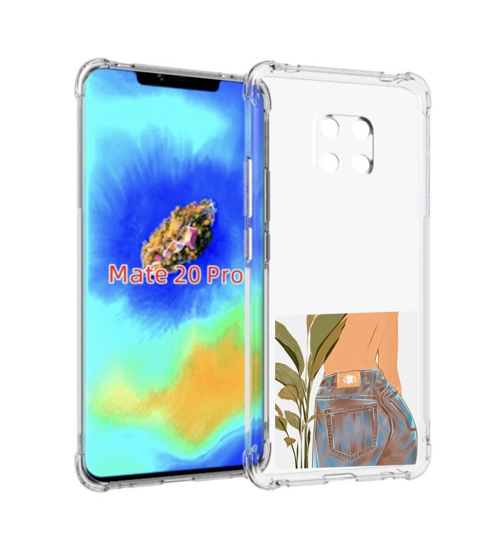 Чехол MyPads девушка-в-джинсах для Huawei Mate 20 Pro/Mate 20 RS 6.39