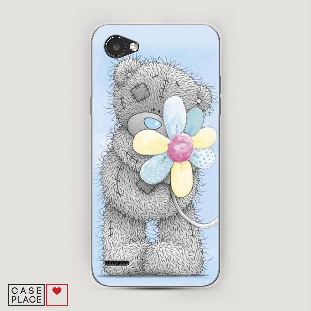 

Чехол Awog на LG Q6 "Me to you с ромашкой", Голубой;серый;желтый, 83150-2