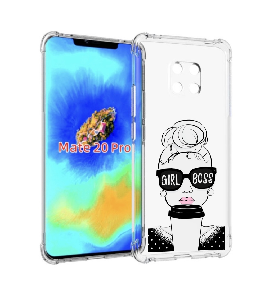 Чехол MyPads девушка-босс женский для Huawei Mate 20 Pro/Mate 20 RS 6.39