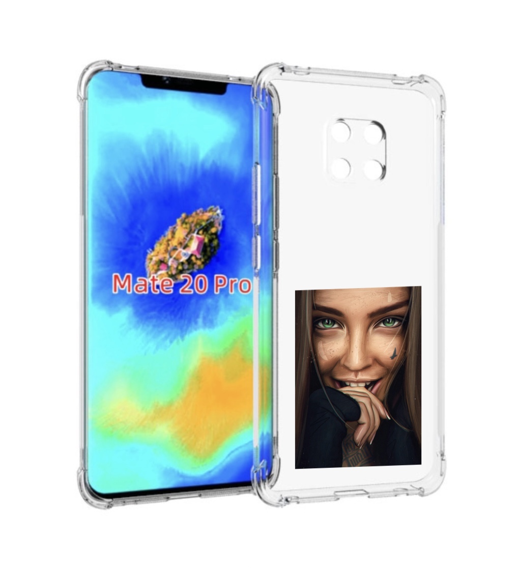 

Чехол MyPads девушка улыбается женский для Huawei Mate 20 Pro/Mate 20 RS 6.39, Прозрачный, Tocco