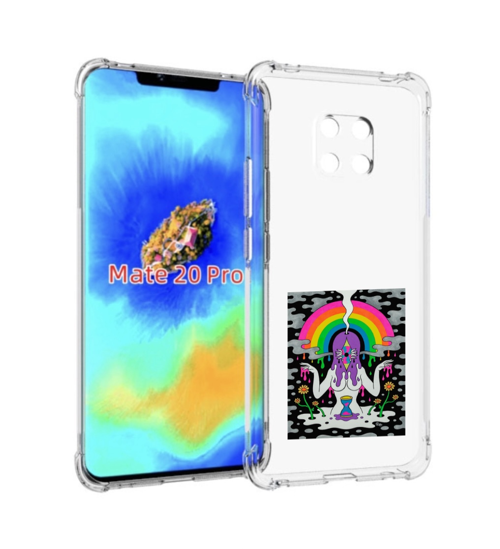 

Чехол MyPads девушка с радугой абстракция женский для Huawei Mate 20 Pro/Mate 20 RS 6.39, Прозрачный, Tocco