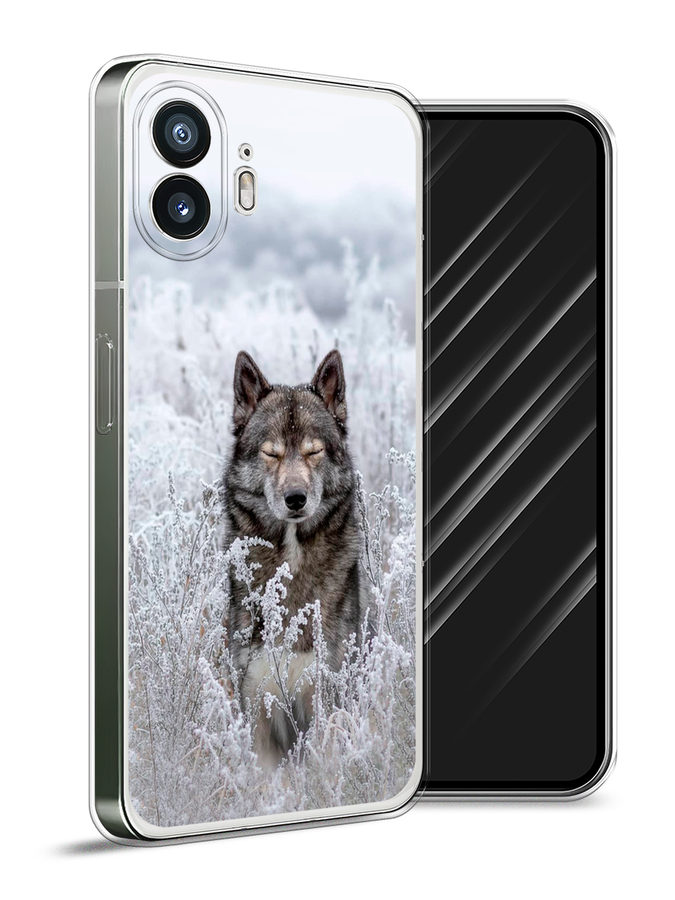 

Чехол Awog на Nothing Phone (2) "Волк в поле", Белый;черный, 3300250-1