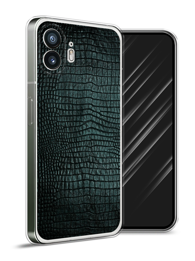 

Чехол Awog на Nothing Phone (2) "Черная змея", Черный;серый;голубой, 3300250-1