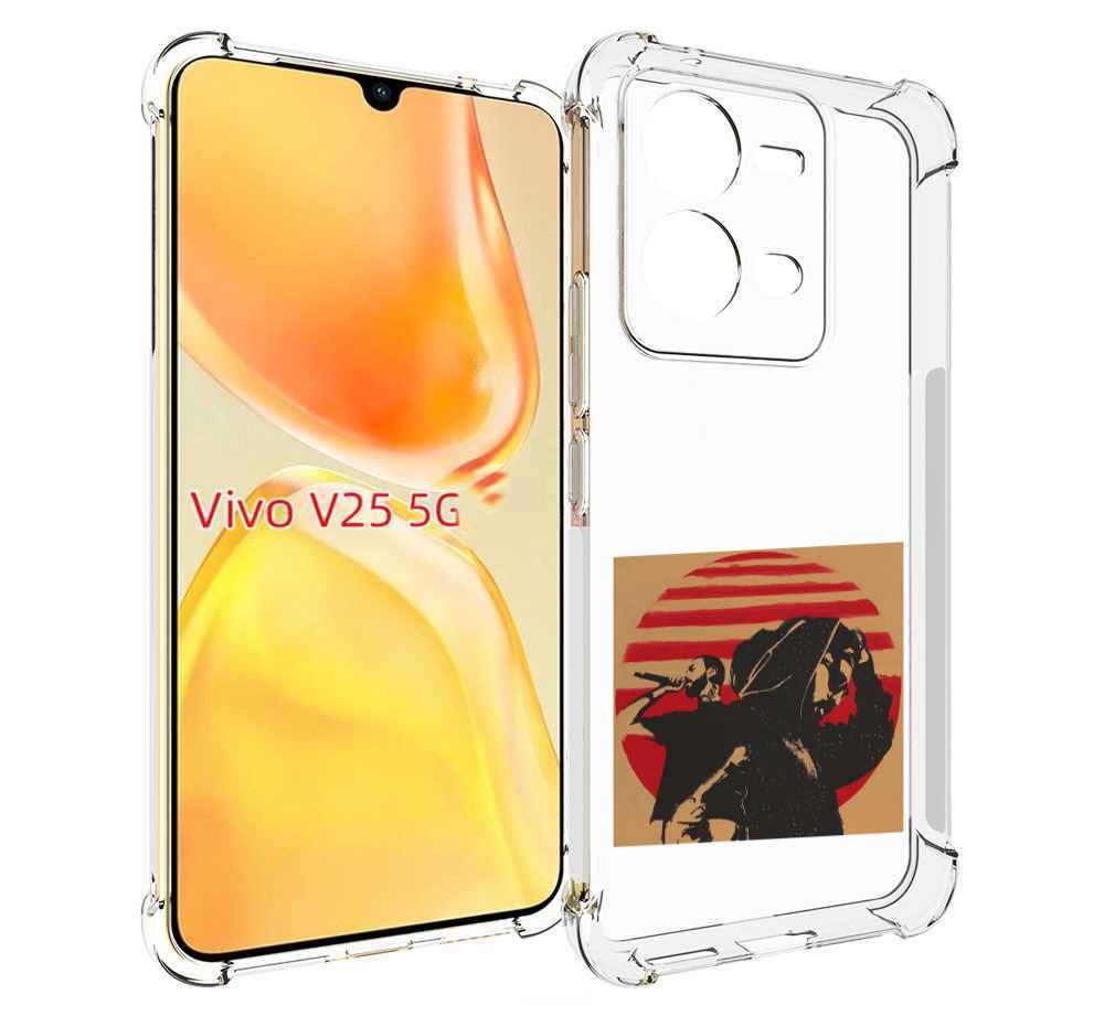 

Чехол MyPads Утопия Мияги и Энди панда для Vivo V25 5G / V25e, Прозрачный, Tocco