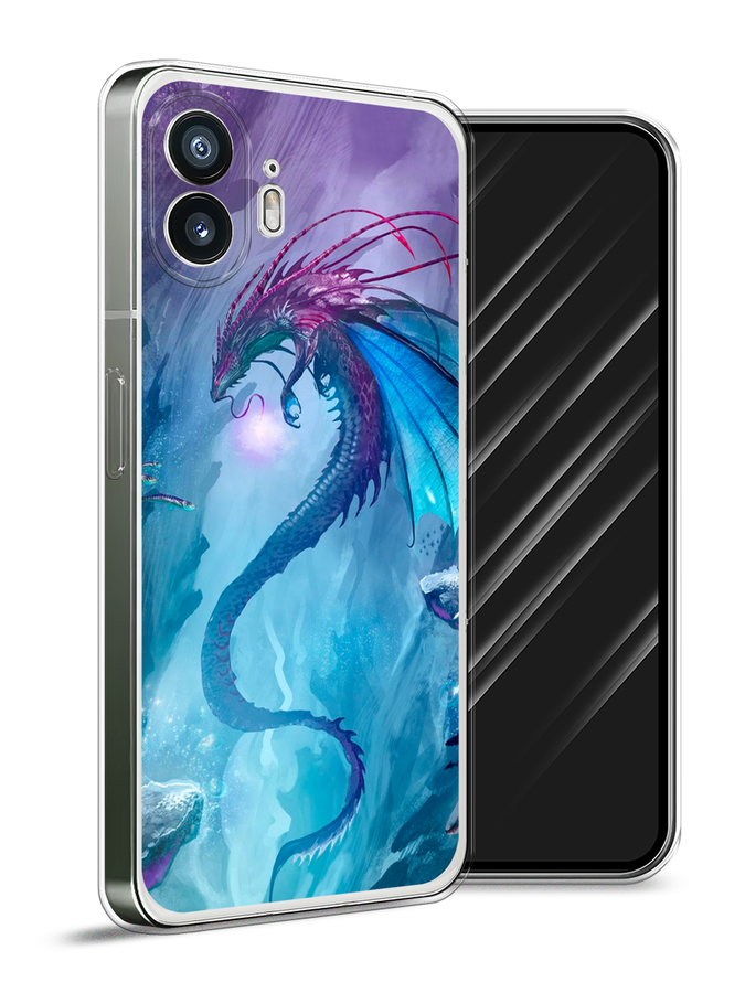 

Чехол Awog на Nothing Phone (2) "Водный дракон", Голубой;фиолетовый;синий, 3300250-1