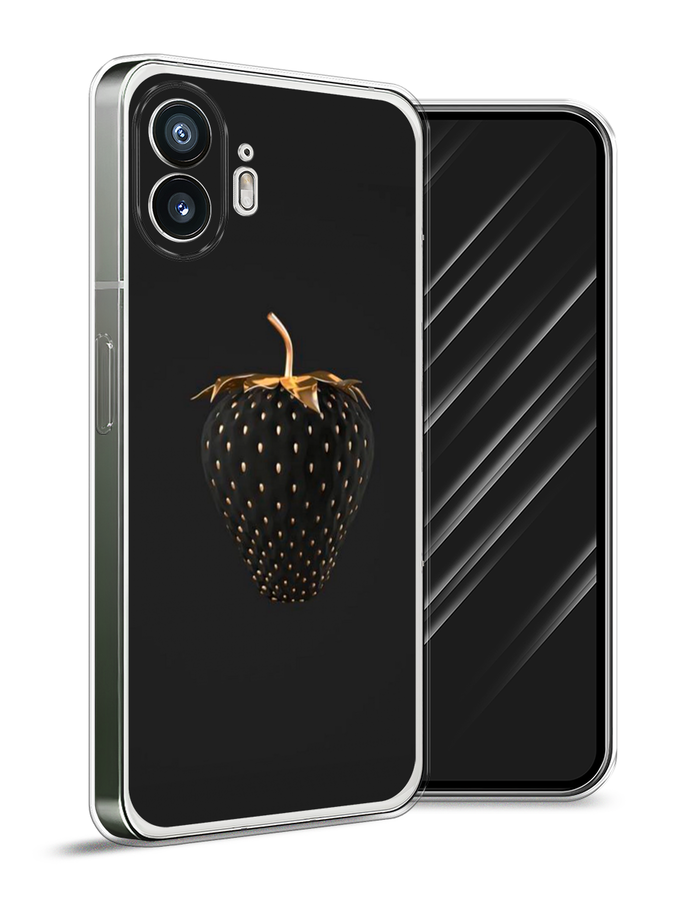 

Чехол Awog на Nothing Phone (2) "Черно-золотая клубника", Черный;золотистый, 3300250-1