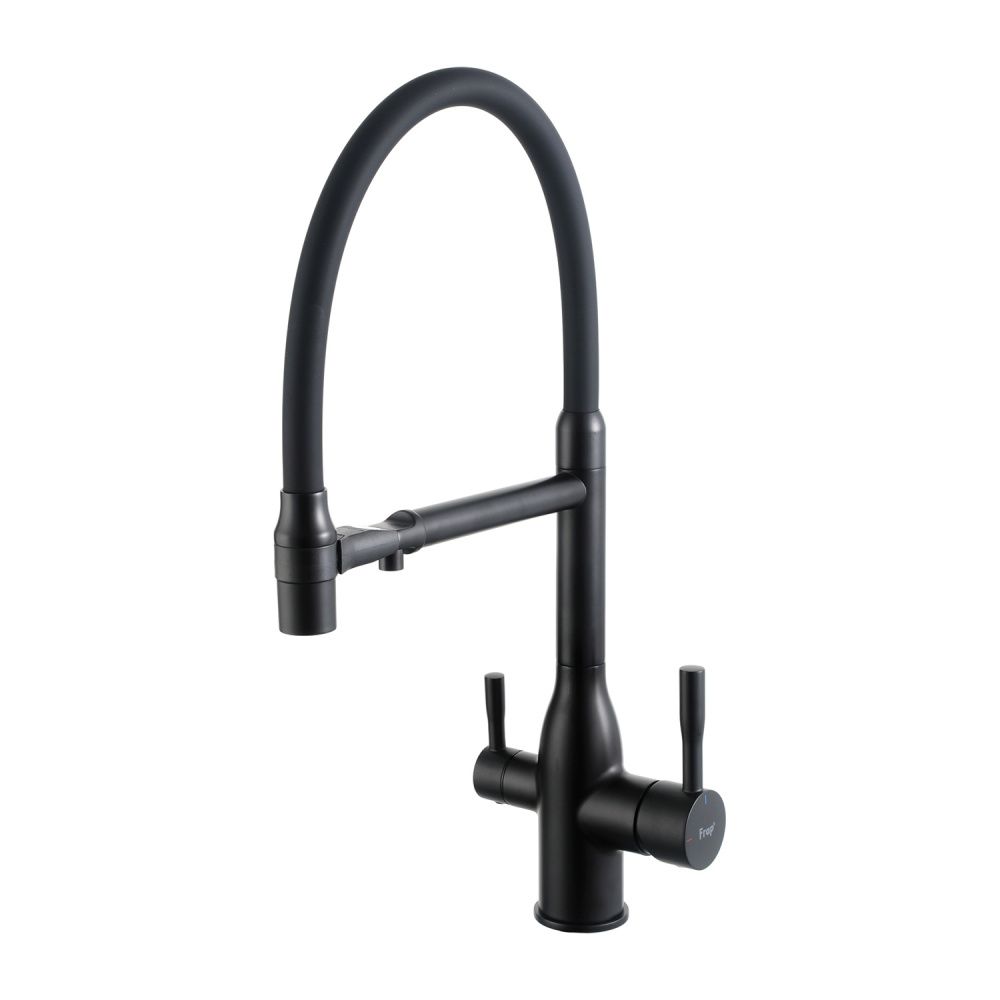 

Смеситель для кухни Frap F4DW39MU8-CC6 с гибким изливом и подключением фильтра, черный, F4DW39MU8-CC6
