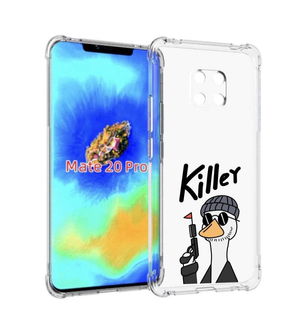 

Чехол MyPads гусь-с-пистолет для Huawei Mate 20 Pro/Mate 20 RS 6.39, Прозрачный, Tocco